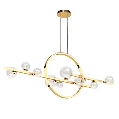 Light Gold Modern Kitchen Island
