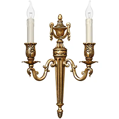 Золотое Бра в классическом стиле. Настенный светильник, подсвечник, Wall lamp