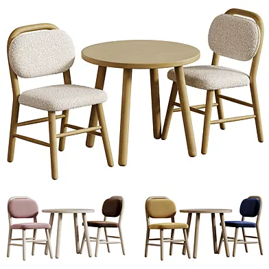 Helda child's chair, Round Dilcia kids table