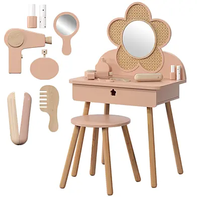 kids Dressing Table with Stool and accessories by vertbaudet