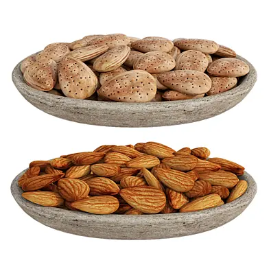 Almond stone bowls