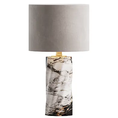 Romy Twisted Marble - Table Lamp
