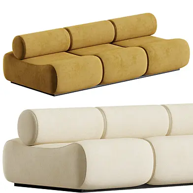 Mustard Klaus Uredat Corbi Trio sofa