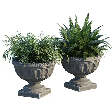 Longwood fluted urn