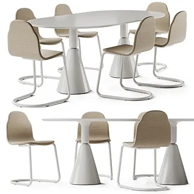 Sancal Boby Fabric Chair and Pion Table
