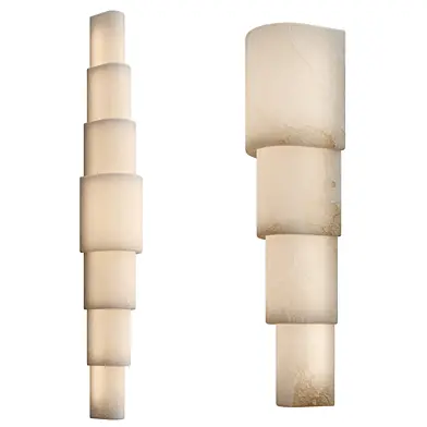 Alba Cascade Alabaster Wall Sconce