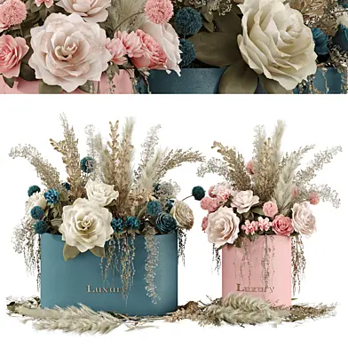 Bouquet of flowers set 010