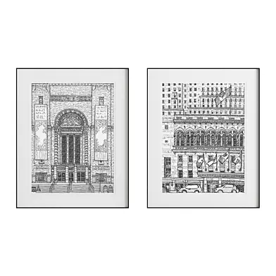 Painting set Facades 003