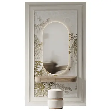 Minimalistic dressing table in a modern style 03