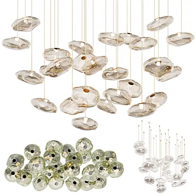 Random pendant light Bocci 73 glass 03