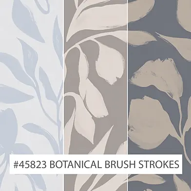 Creativille | Wallpapers | 45823 Botanical Brush Strokes