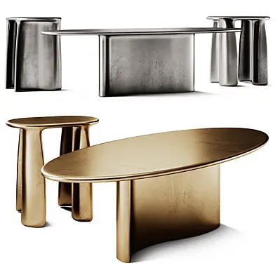 Lukas Cober Wave Coffee Tables Liquid collection