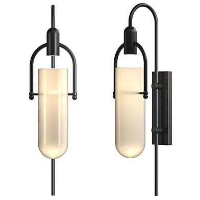 Modern Metal Glass Wall Light