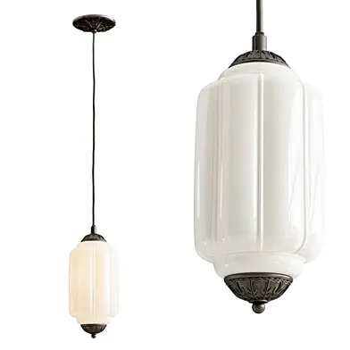 Eloise Scallop Milk Glass Petite Pendant Ceiling Light Anthropologie