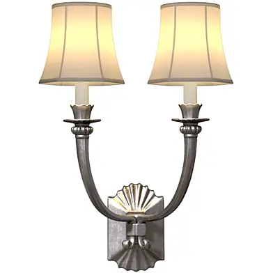 Двухрожковое Бра Hudson Valley Sconce в европейском классическом стиле. Настенный светильник