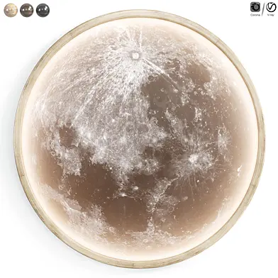Round Moon Wall Lamp by Lampatron