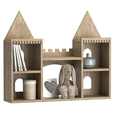 Castle-Shaped Shelf (71 cm x 61 cm)