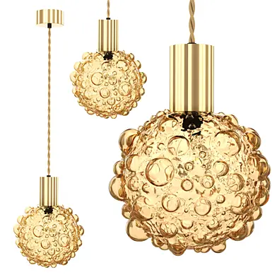 Подвесной светильник Amber Bubble Glass