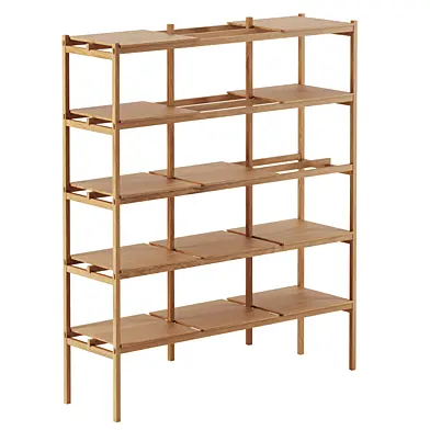 N-SS01 shelving system by KARIMOKU CASE