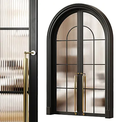 Art deco door - entrance door - door 296 - glass door