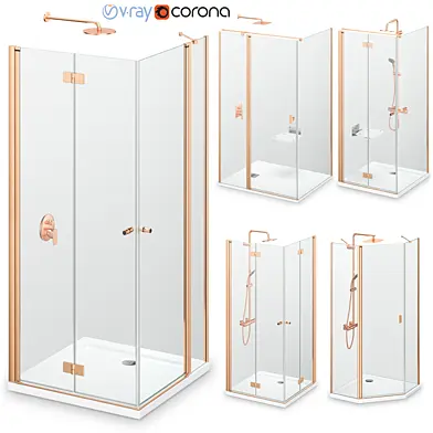 Душевые кабины Radaway Nes Brushed Copper 1