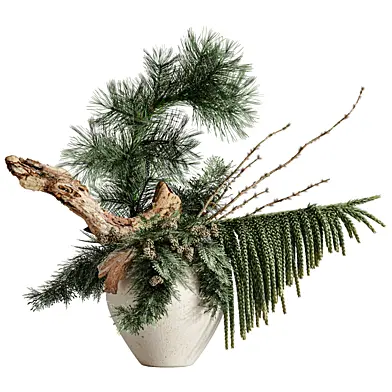 Bouquet of Flowers Branches in Vase 59