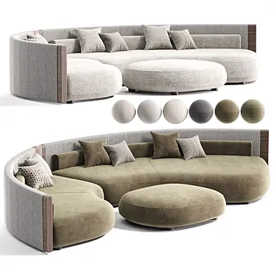Minotti Bezier Cord Outdoor Sofa 2