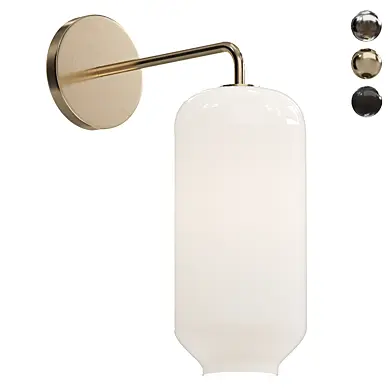 West Elm Milk Sculptural Glass Pebble Wall Lamp