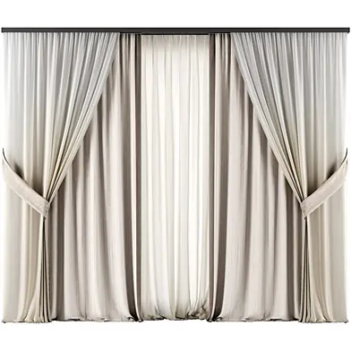 MI Silk and Cotton Curtain Set 110