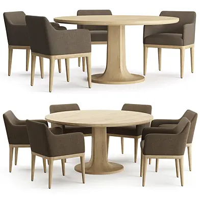 RH Evette Round Dining Table 60
