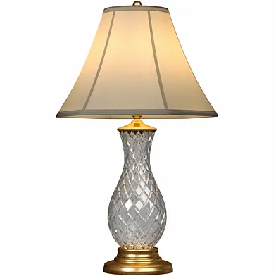 Хрустальная Настольная лампа с шелковым абажуром Crystal Table Lamp