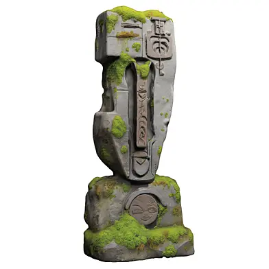 Stone Totem 1 - By PBR Textures