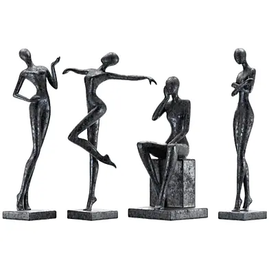 Decorative Sculptures Set Six
