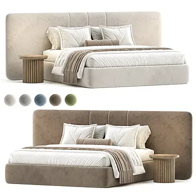 Cama de Casal Ribeira Bege
