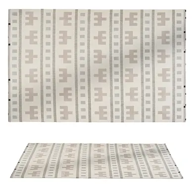 Cream Machine Washable Rug Kid & Pet Friendly