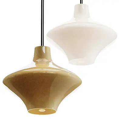 Large Opaline Glass Pendant