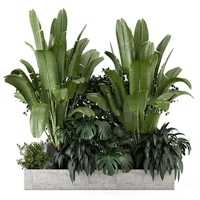 Outdoor Garden Set Bush Tree _Garden Set 4196