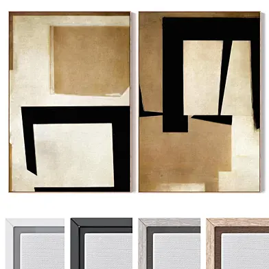 Set of large wall paintings 3635