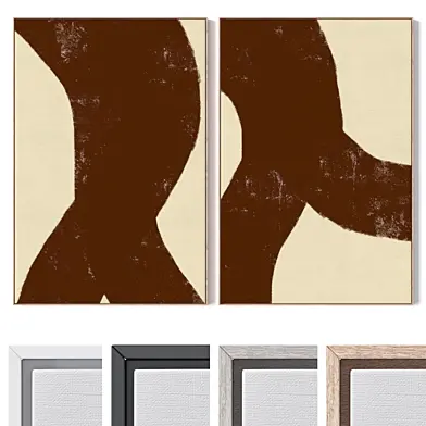 Set of large wall paintings 3637