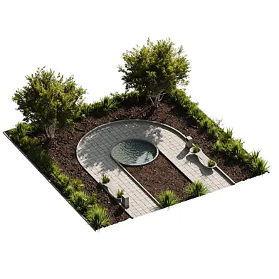 Town Square Landscape 134
