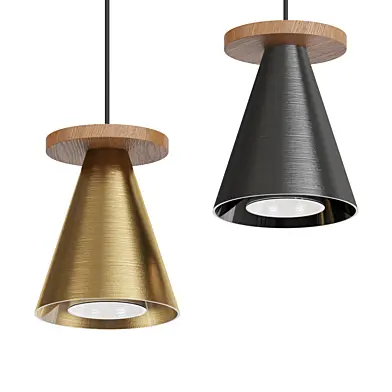 Pendant lamp PIET CONE WOOD