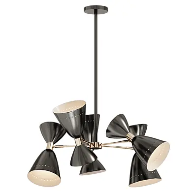 Neill 5 Light Sputnik Modern Linear Chandelier