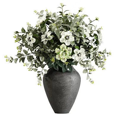 Bouquet of Flowers Branches in Vase 68