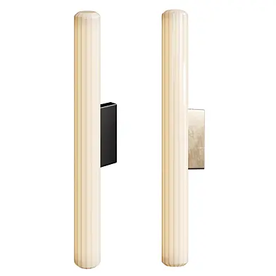 Jensen Modern Ribbed Glass LED Wall Sconcet