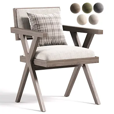Topanga Dining Arm Chair - Cream