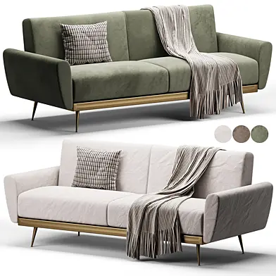 Hatton Mink Velvet Sofa