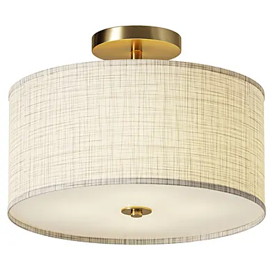 Semi Flush Mount Drum Ceiling Light