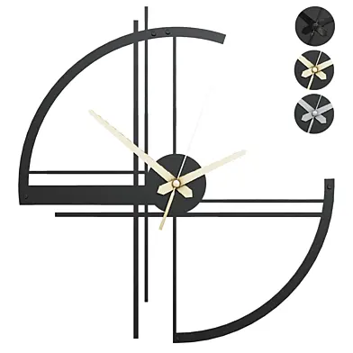 Clock 05 - Large Geometric Metal Wall Clock