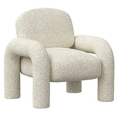Modern Sherpa Accent Chair