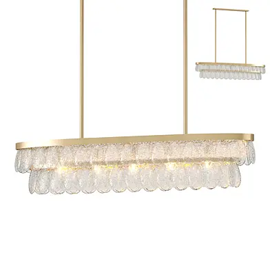 Solene Glass Linear Chandelier